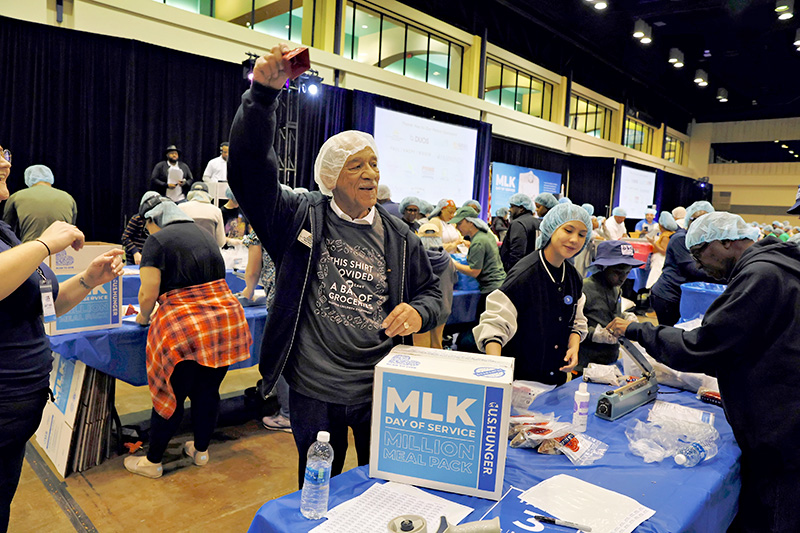 Volunteers at 2024 MLK Day of Service